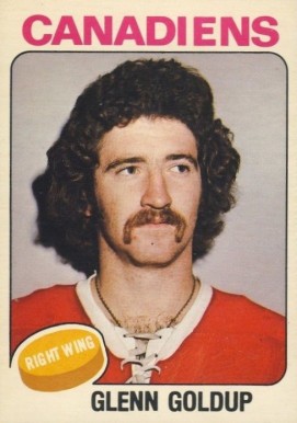 1975 O-Pee-Chee Glenn Goldup #391 Hockey Card