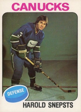 1975 O-Pee-Chee Harold Snepsts #396 Hockey Card