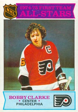 1975 O-Pee-Chee Bobby Clarke #286 Hockey Card
