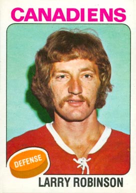1975 O-Pee-Chee Larry Robinson #241 Hockey Card
