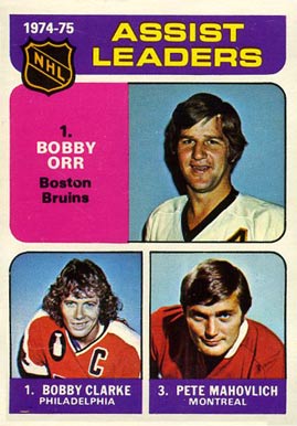 1975 O-Pee-Chee Assist Leaders #209 Hockey Card