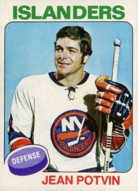 1975 O-Pee-Chee Jean Potvin #36 Hockey Card