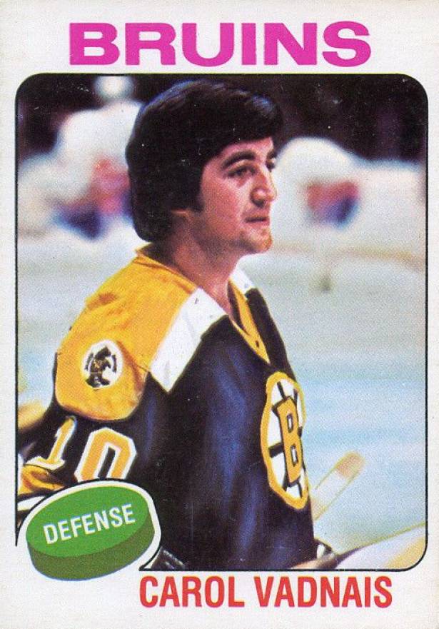 1975 O-Pee-Chee Carol Vadnais #27n Hockey Card