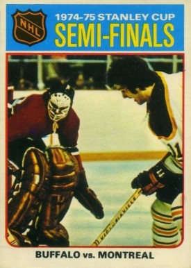 1975 O-Pee-Chee Semi-finals-Buffalo 4-Montreal #3 Hockey Card