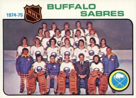 1975 Topps Buffalo Sabres Team #83 Hockey Card