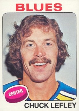 1975 Topps Chuck Lefley #282 Hockey Card