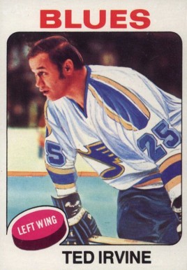 1975 Topps Ted Irvine #244 Hockey Card
