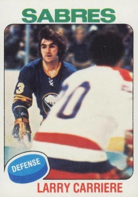 1975 Topps Larry Carriere #154 Hockey Card