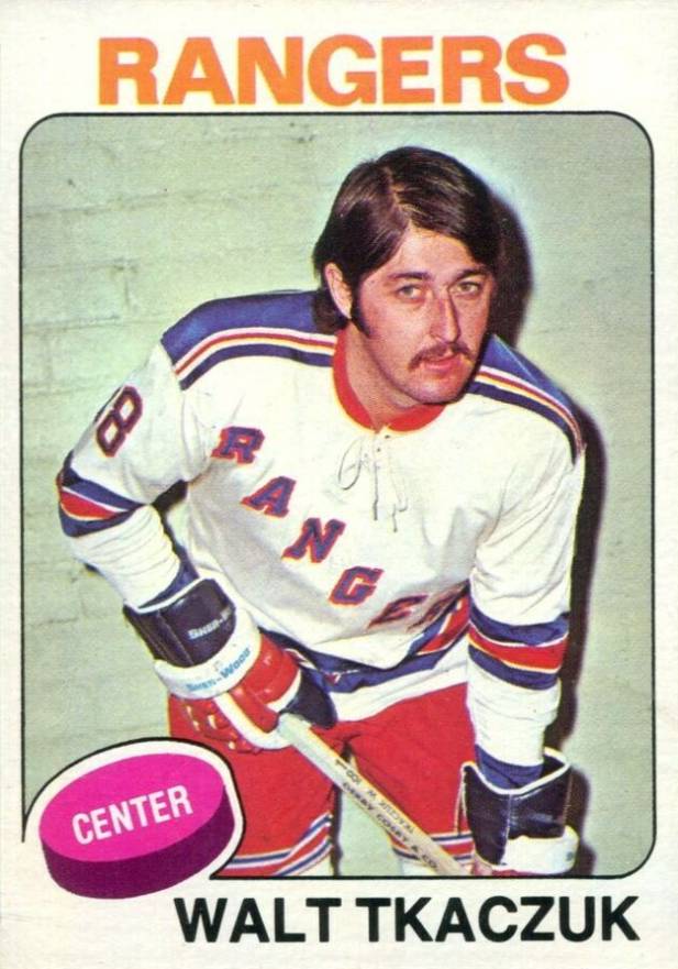 1975 Topps Walt Tkaczuk #128 Hockey Card