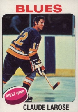 1975 Topps Claude Larose #112 Hockey Card