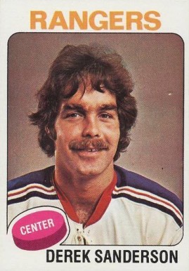 1975 Topps Derek Sanderson #73 Hockey Card