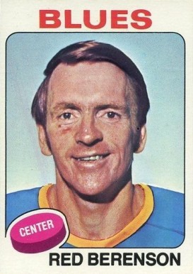 1975 Topps Red Berenson #22 Hockey Card