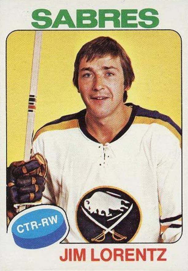 1975 Topps Jim Lorentz #28 Hockey Card