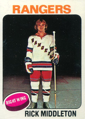 1975 Topps Rick Middleton #37 Hockey Card