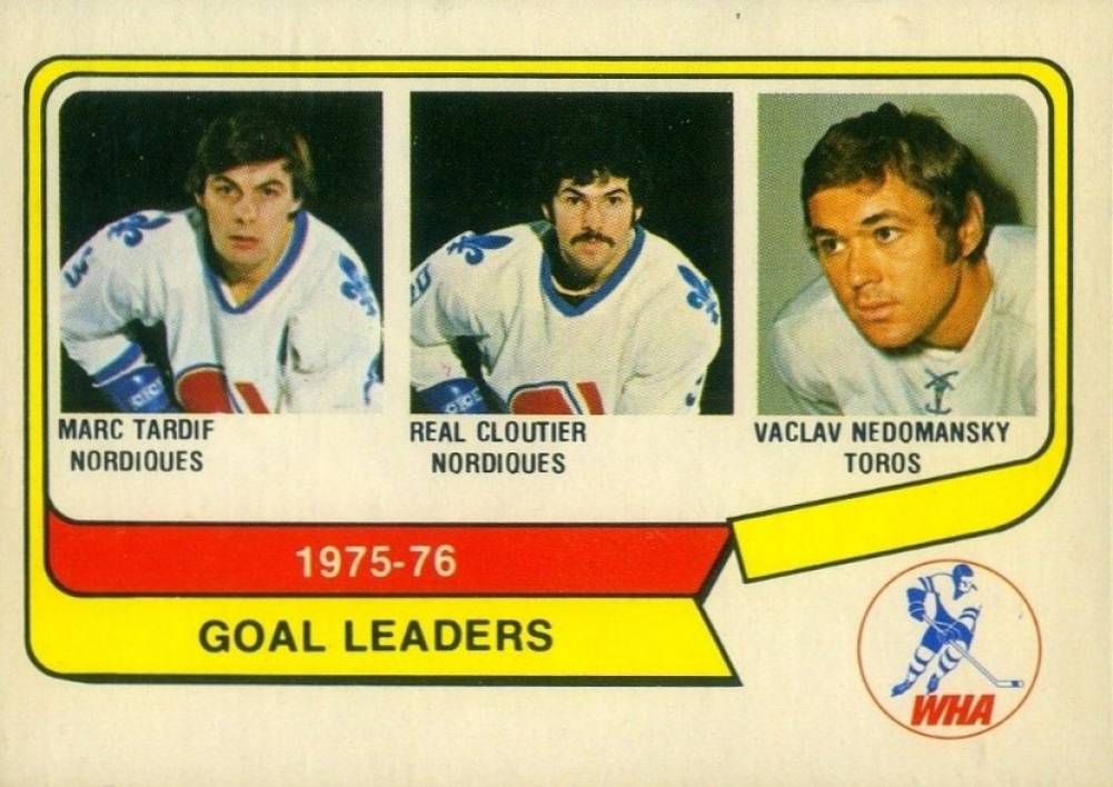 1976 O-Pee-Chee WHA Goals Leaders #1 Hockey Card
