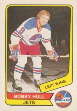 1976 O-Pee-Chee WHA Bobby Hull #100 Hockey Card