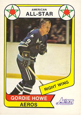 1976 O-Pee-Chee WHA Gordie Howe #72 Hockey Card