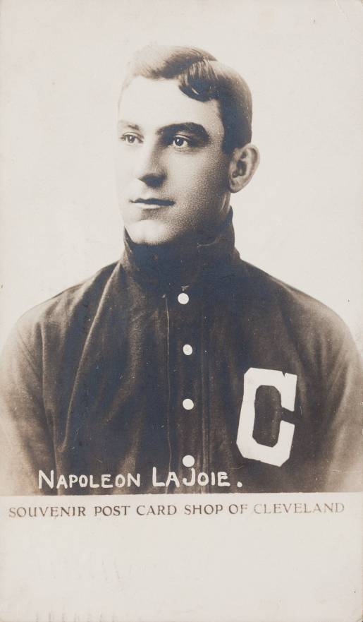 1905 Souvenir Post Card Shop of Cleveland Napoleon Lajoie # Baseball Card