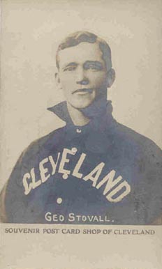 1905 Souvenir Post Card Shop of Cleveland George Stovall # Baseball Card