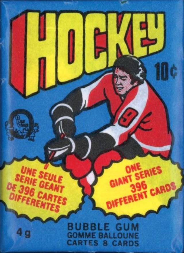 1976 O-Pee-Chee Wax Pack #WP Hockey Card
