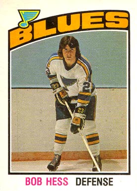 1976 O-Pee-Chee Bob Hess #277 Hockey Card