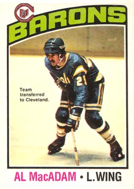 1976 O-Pee-Chee Al MacAdam #237 Hockey Card