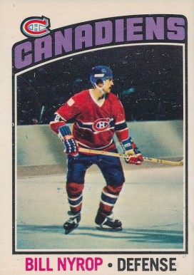 1976 O-Pee-Chee Bill Nyrop #188 Hockey Card