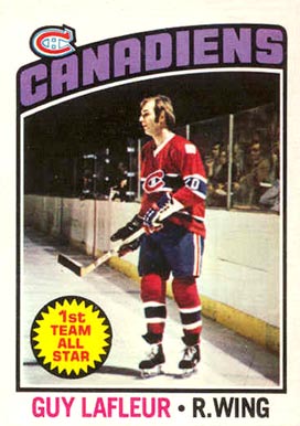 1976 O-Pee-Chee Guy LaFleur #163 Hockey Card