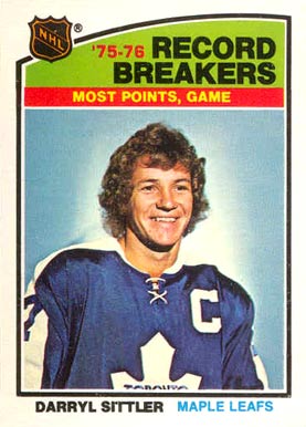 1976 O-Pee-Chee Darryl Sittler #66 Hockey Card