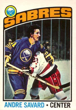 1976 O-Pee-Chee Andre Savard #43 Hockey Card