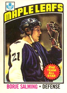 1976 O-Pee-Chee Borje Salming #22 Hockey Card
