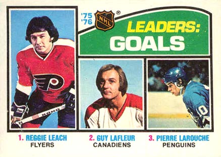 1976 O-Pee-Chee Goals Leaders #1 Hockey Card