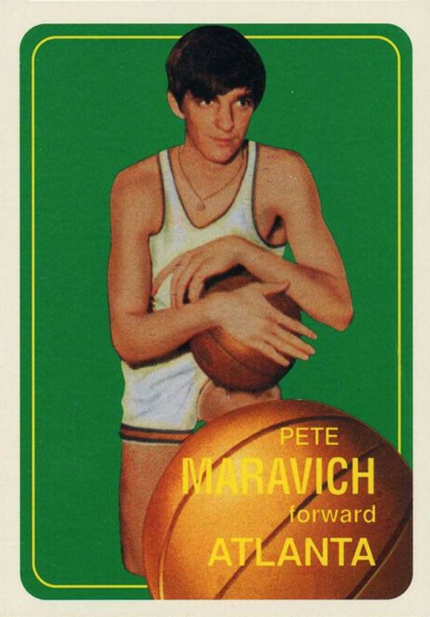 1996 Topps NBA Stars Reprints Pete Maravich #28 Basketball Card