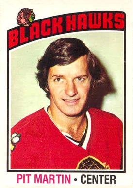 1976 Topps Pit Martin #76 Hockey Card