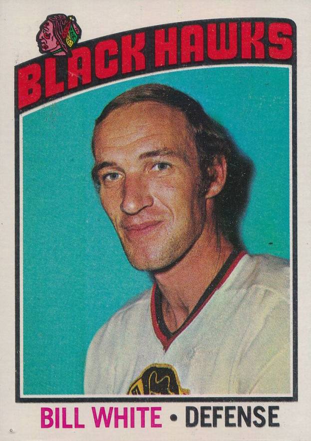 1976 Topps Bill White #235 Hockey Card