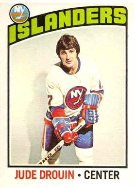 1976 Topps Jude Drouin #106 Hockey Card