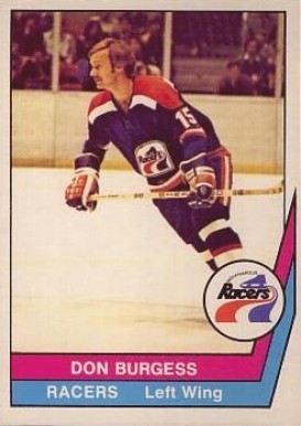 1977 O-Pee-Chee WHA Don Burgess #66 Hockey Card