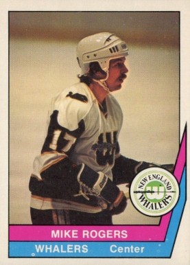 1977 O-Pee-Chee WHA Mike Rogers #17 Hockey Card