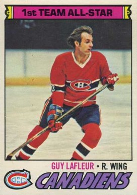 1977 O-Pee-Chee Guy LaFleur #200 Hockey Card