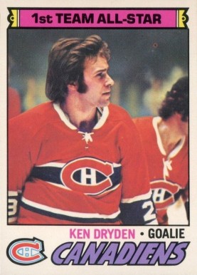 1977 O-Pee-Chee Ken Dryden #100 Hockey Card