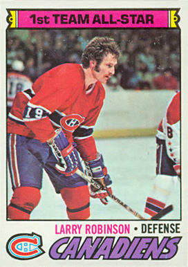 1977 O-Pee-Chee Larry Robinson #30 Hockey Card