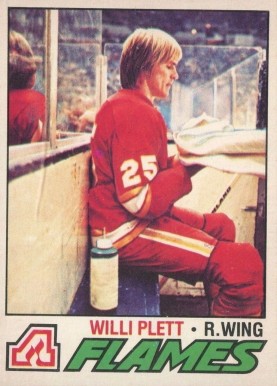 1977 O-Pee-Chee Willi Plett #17 Hockey Card