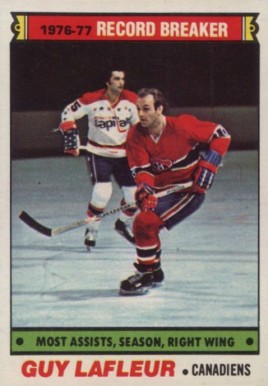 1977 Topps Guy LaFleur #218 Hockey Card