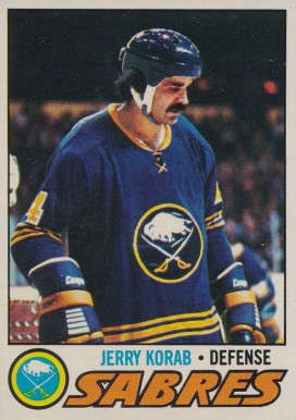 1977 Topps Jerry Korab #128 Hockey Card
