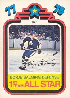 Lot Detail - Borje Salming Autographed Maple Leafs Jersey
