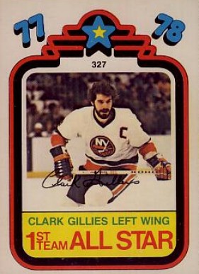 1978 O-Pee-Chee Clark Gillies #327 Hockey Card