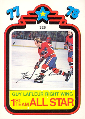 1978 O-Pee-Chee Guy LaFleur #326 Hockey Card
