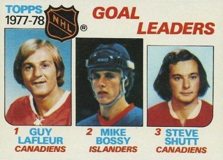 1978 Topps Goal Leaders #63 Hockey Card