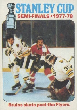 1978 Topps Semi-Finals Bruins Skate Past Flyer #263 Hockey Card