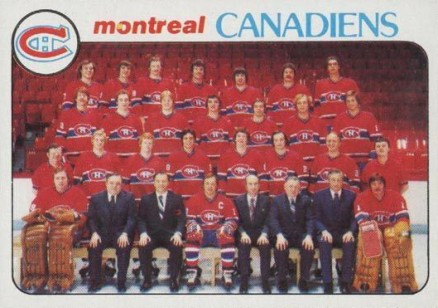 1978 Topps Montreal Canadiens Team #200 Hockey Card